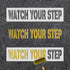 2pcs Watch Your Step Stencils, 22.83x5.51 inch Watch Your Step Signs Reusable Letter Stencils Paint Stencils Warning Sign Stencil Safety Stencils ...