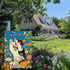 Summer Cat Garden Flag, Flower Butterfly Garden Flag, 12x18 Inch Vertical Double Sided Burlap, Welcome Holiday Yard Lawn Flag, Outdoor Patio House...