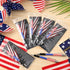 American Flag Ballpoint Pens USA Patriotic Themed Bookmarks Independence Day Souvenirs Gifts Black Gel Ink Ballpoint Pen for Writing and Signing P...