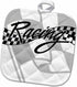 3D Rose Racing Black and White Checkered Flag Pot Holder, 8" x 8"...