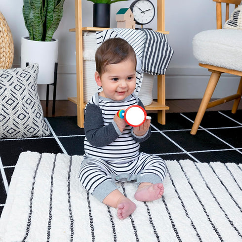Baby Einstein Cal’s Sensory Shake-up Developmental Activity Rattle Toy, BPA Free, for Infants Ages 3 Months and up...