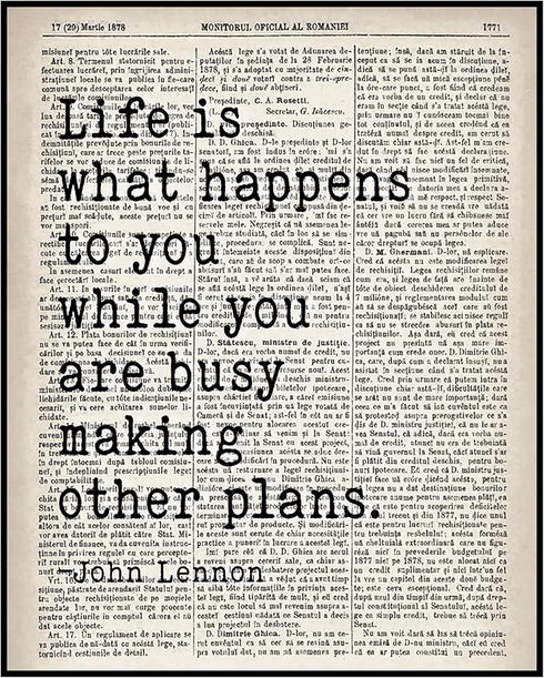 Posterizer 1 pcs-John Lennon-The Beatles-Life is What Happens to You-Musical Art Collection-Quotes-Gift for Music Fans-Living Room Bedroom Decor- ...