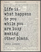 Posterizer 1 pcs-John Lennon-The Beatles-Life is What Happens to You-Musical Art Collection-Quotes-Gift for Music Fans-Living Room Bedroom Decor- ...