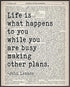 Posterizer 1 pcs-John Lennon-The Beatles-Life is What Happens to You-Musical Art Collection-Quotes-Gift for Music Fans-Living Room Bedroom Decor- ...