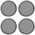 ACROPIX Universal 1.5" Car Speaker Grills Cover Mesh Round 1.5 Inch Audio Speaker Subwoofer Guard Protector Case Iron Silver Tone - Pack of 4......