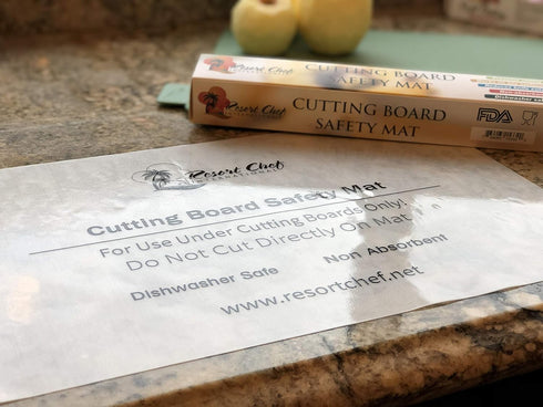 Non-Slip Safety Mat for Under Kitchen Cutting Boards - Hygienic Non-Absorbent and Dishwasher Safe...