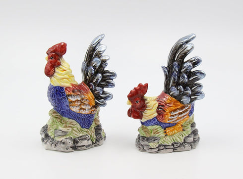 Appletree Design Barn Yard Rooster Salt and Pepper Set, 4-1/2-Inch...