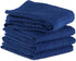 DII Basic Terry Collection Waffle Dishtowel Set, 15x26, Solid Nautical Blue, 4 Piece...