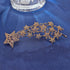 90’s Inspiration Gold Tone Cubic Zircon Shooting Star Brooch Pin Starburst Jewelry...