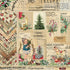 Christmas Pattern Scrapbook Paper, 6 Inch Card Production Supplies, 24 Sheets Single Sided Acid-Free Cardstock Greeting Card, Handmade Gift Journa...