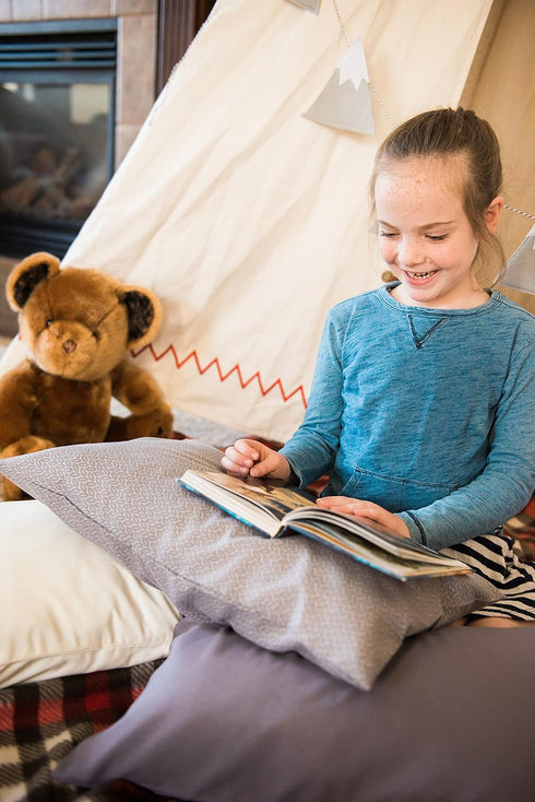 Ella & Max Toddler Pillowcase. Charcoal Gray Dark Grey Soft & Cuddly. Fits 13x18 & 14x19 Toddler Pillows. Easy to wash & no Ironing. Handmade in U...