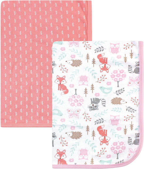 Hudson Baby Unisex Baby Cotton Swaddle Blankets, Woodland Fox, One Size...