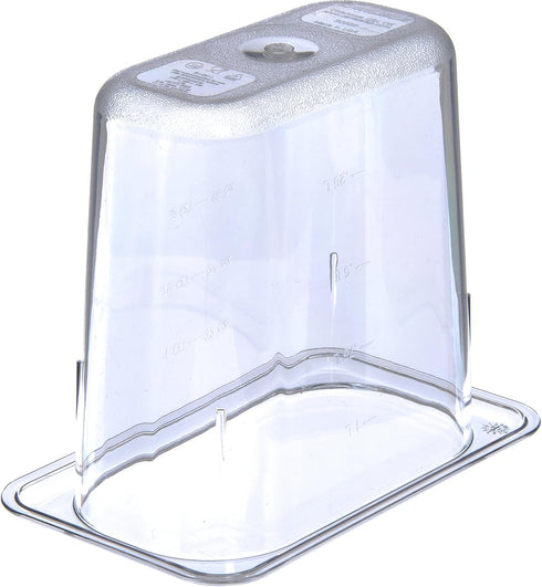 Carlisle FoodService Products 3068807 Plastic Food Pan, 1/9 Size, 6 Inches Deep, Clear...