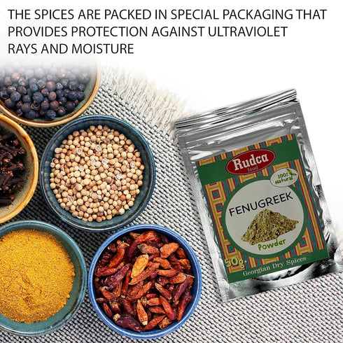 Rudca Food Utsho-Suneli Fenugreek Blue, Natural spices, Imported from Georgia, 100% natural dry spice,1.78 oz/50 gr....