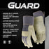 BOSS (B71001-WML) Women's Guard Split Cowhide Leather Palm Work Gloves, Extended Safety Cuff,Medium/Large, Blue/Cream...