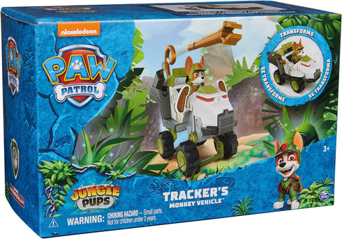 Paw Patrol Jungle Pups, Tracker’s Monkey Vehicle, Toy Truck with Collectible Action Figure, Kids Toys for Boys & Girls Ages 3 and Up...
