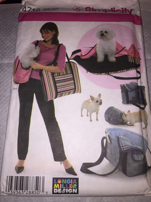 Simplicity Pattern 4716 Longia Miller Design Pet Accessories...