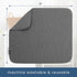 S&T INC. Dish Drying Mat, 16” x 18”, Absorbent Microfiber Kitchen Counter Mat, Dish Drying Pad for Dishes, Utensils, Pots and Pans, Large, Charcoa...