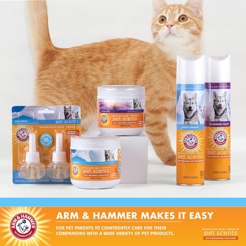 Arm & Hammer for Pets Air Care Pet Scents Deodorizing Gel Beads in Fresh Breeze | 12 oz Pet Odor Neutralizing Gel Beads with Baking Soda | Air Fre...