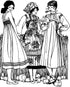 Folkwear Russian Settlers' Dress #128 Jumper Blouse Apron Traditional Sewing Pattern (Pattern Only) folkwear128...