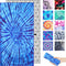 Sand Free Microfiber Beach Towel – Quick Dry Mandala Lightweight Oversized Large Blue Towel Accessories Travel Swim Pool Yoga Cruise Camping Gear ...