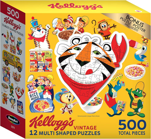 RoseArt - Mini Shaped - Kellogg's - 500 Piece Jigsaw Puzzles for Adults...