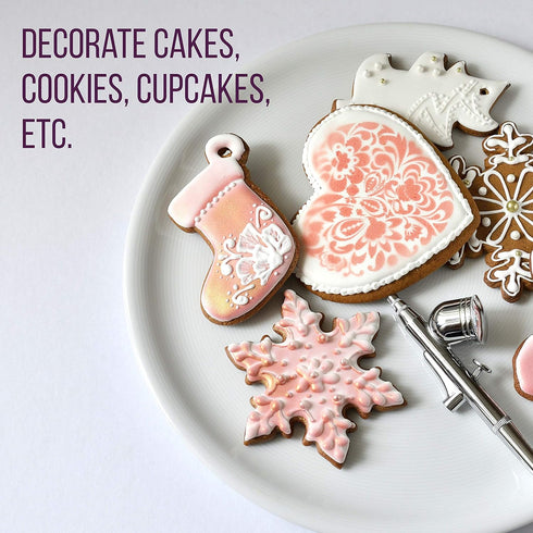 U.S. Cake Supply Airbrush Cake Color Set - The 4 Most Popular Colors in 0.7 fl. oz. (20ml) Bottles...