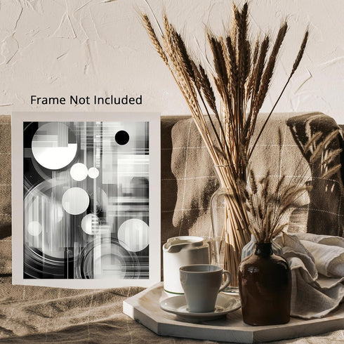 Posterizer 1 pcs-black and white surreal art-Abstract & Modern Art-Retro Art-Gift for Art Lovers- UNFRAMED Wall Art...