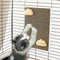 Cat Scratching Post for Cage, Cage Wall Mounted Cat Scratcher, Cardboard Scratcher, SCRC-30X20...