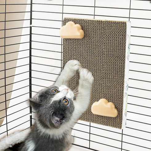 Cat Scratching Post for Cage 30X20CM, Cage Wall Mounted Cat Scratcher, Cardboard Scratcher, SCR-30X20CM-3.3CM...