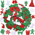 288 Pieces Glitter Christmas Foam Stickers Self Adhesive Xmas Theme Shapes Stickers Craft Sticker for Christmas Party Decoration DIY Crafts Suppli...