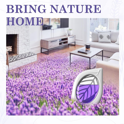 Air Freshener for Home, 4 Pack, Lavender Essential oils, Odor Eliminator for Small Area Closets Bathroom Pets Strong Odor, Up to 120 Days...