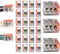 Push-in Electrical Connector, 22-12 AWG Solid, 3-Port, 50-Pack...