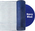 2 Rolls Navy Blue Deco Mesh Ribbon with Blue Foil Wire10 in x 30 ft,Metallic Poly Mesh Ribbon Rolls for DIY Wreath Supplies Ribbon for Christmas T...