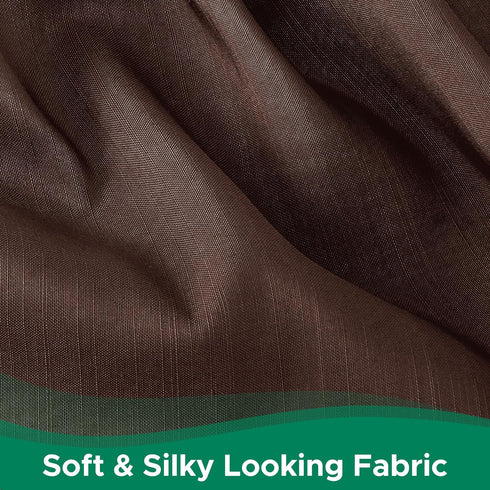 Biscaynebay Wrap Around Bed Skirts for Queen Beds 15" Drop, Brown Adjustable Elastic Dust Ruffles Easy Fit Wrinkle & Fade Resistant Silky Luxuriou...