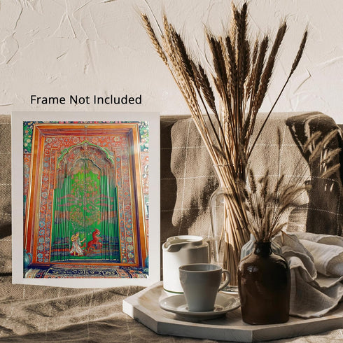 Posterizer 1 pcs-intricate colorful art-Goddess Durga-Hindu mythology 1-Religious Posters Gift For Buddhism Meditation philosophy Fans- unframed w...