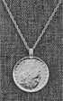 American Coin Treasures Italian Lire Coin Pendant Necklace - L.100 Jewelry Lira Coin from Italy for Collectors with Silvertone Chain & Lobster Cla...
