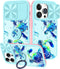 for iPhone 12 Pro Max Case with Slide Camera Cover, Sea Turtle Cases for iPhone 12 Promax with Ring Holder, Turtles Stylish Aesthetic Designer Sli...