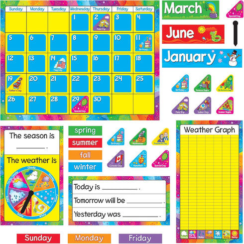 TREND enterprises, Inc. T-8096 Year Around Calendar Bulletin Board Set...