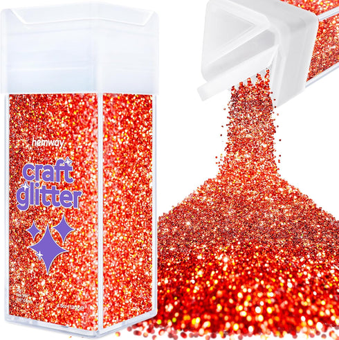 Hemway Craft Glitter Shaker 130g / 4.6oz Glitter for Arts, Crafts, Resin, Tumblers, Nails, Painting, Decoration, Festival, Cosmetic, Body - Fine (...