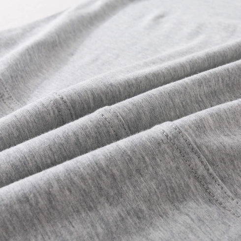 Jersey Knit Pillowcase. All Season, Soft, Cozy Cases. T-Shirt Jersey Cotton of one Pillow Case Set. Heather Cotton Jersey Case (Light Gray, Body S...