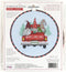 Dimensions Red Truck and Holiday Gnomes Christmas Counted Cross Stitch Kit, 6" D, 14 Cnt. Light Blue Aida 6 Piece...