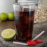 Carlisle FoodService Products Stackable Tumbler with Pebbled Exterior for Restaurants, Cafeterias, And Fast Food, Plastic, 12 Ounces, Clear, (Pack...