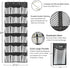 Over the Door Hanging Shoe Organizer with 24 Large Mesh Pockets - Shoes Holder/Black...