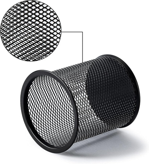 Amazon Basics Wire Mesh Pen Cup, Black...