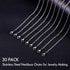 30 Pack 24 Inch Necklace Chain Stainless Steel Link Cable Chain Necklace with Lobster Clasps for DIY Jewelry Making...