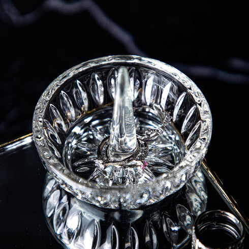 H&D HYALINE & DORA Crystal Ring Holder Dish...
