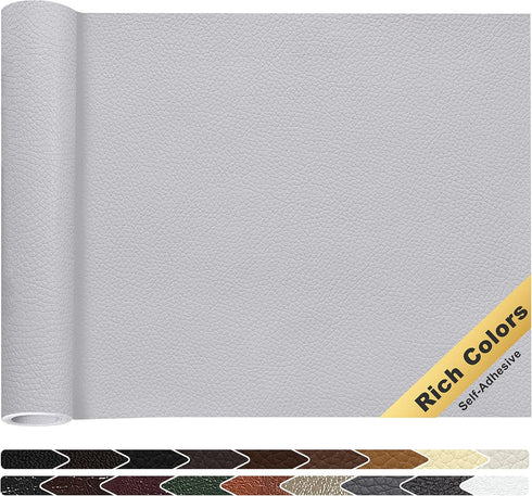 KING MOUNTAIN Leather Repair Patch,16 x 60 Inches self Adhesive Leather Repair tape for Damaged Leather Furniture, Sofa Seating,Car Seats, Leather...