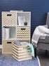 DII Polyester Cube Storage Collection Hard Sided Collapsible, 11x11x11, Gold...