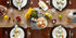 DII Jute Burlap Collection Kitchen Tabletop, Table Runner, 14x108, Ruffle Trim Natural...